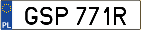 Trailer License Plate